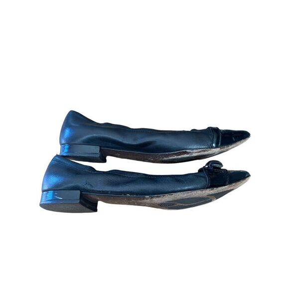 AGL black cap-toe ballet flats - Picture 3 of 6